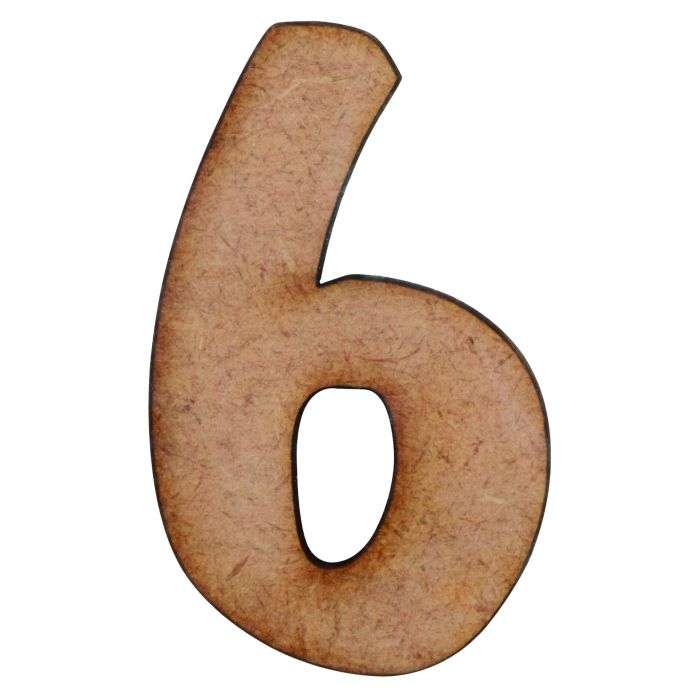 MDF Craft Alphabet 6 50mm