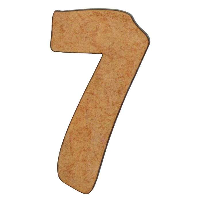 Unlimited Ideas MDF Wood Number-7 50mm