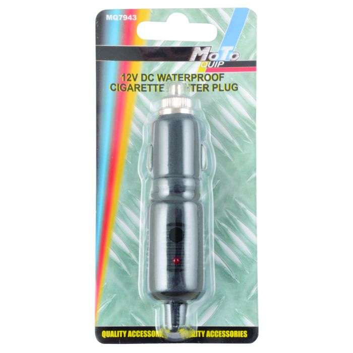 Motoquip Waterproof Accessory 12V Cigarette Lighter Plug