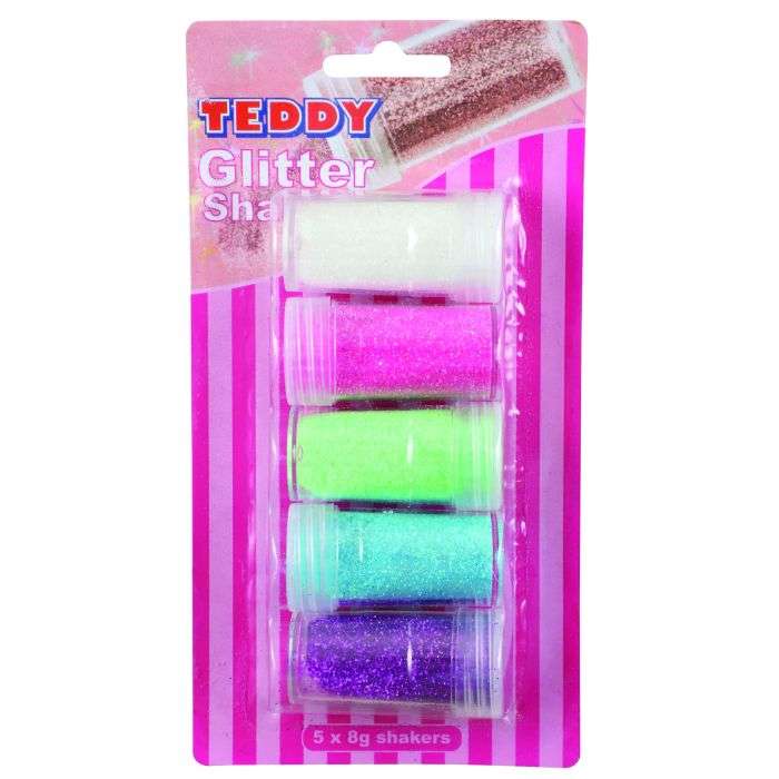Teddy Glitter Shakers 85g - 5 Pack
