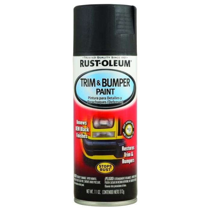 Rustoleum Trim & Bumper Paint Matt Black 312g