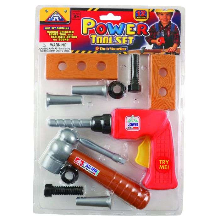 12 Piece Power Tool Toy Set