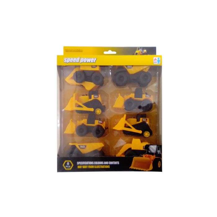 Ideal Toy Construction Trucks 8 Pieces