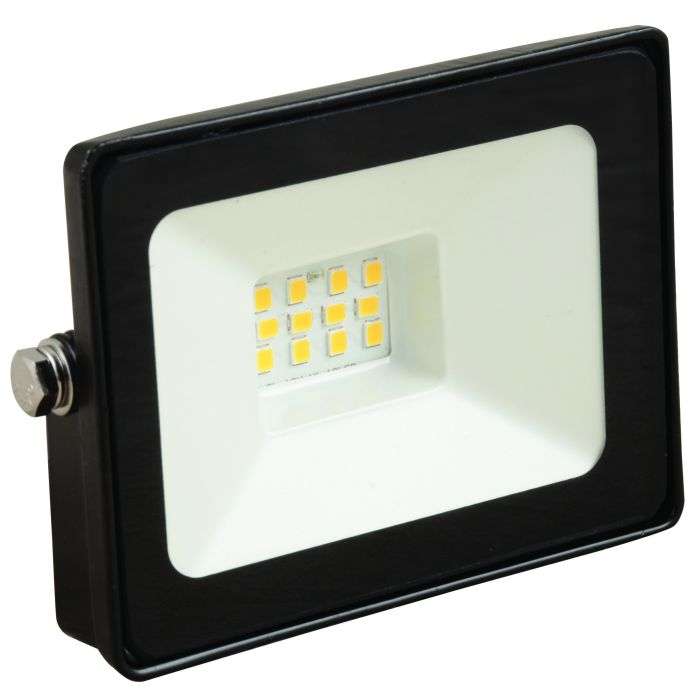 Eurolux Black LED Floodlight With Day/Night Sensor 10W