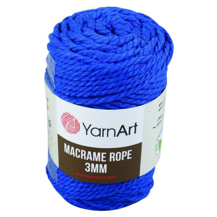 YarnArt Saxe Blue Macrame Rope 3mm 250g