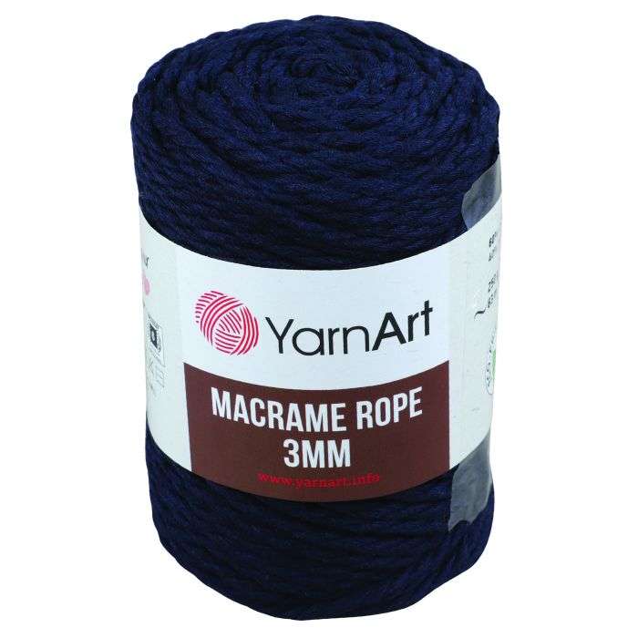 YarnArt Navy Macrame Rope 3mm 250g