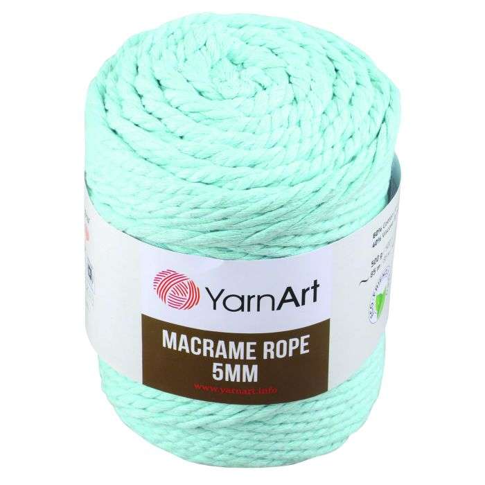 YarnArt Light Blue Macrame Rope 5mm 500g