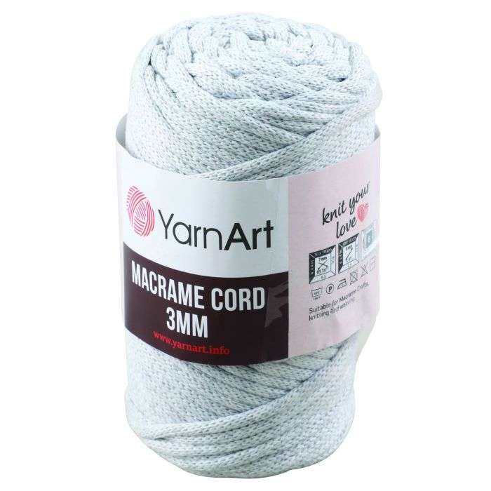 Yarn Art Silver Macrame Cord 3mm 250g