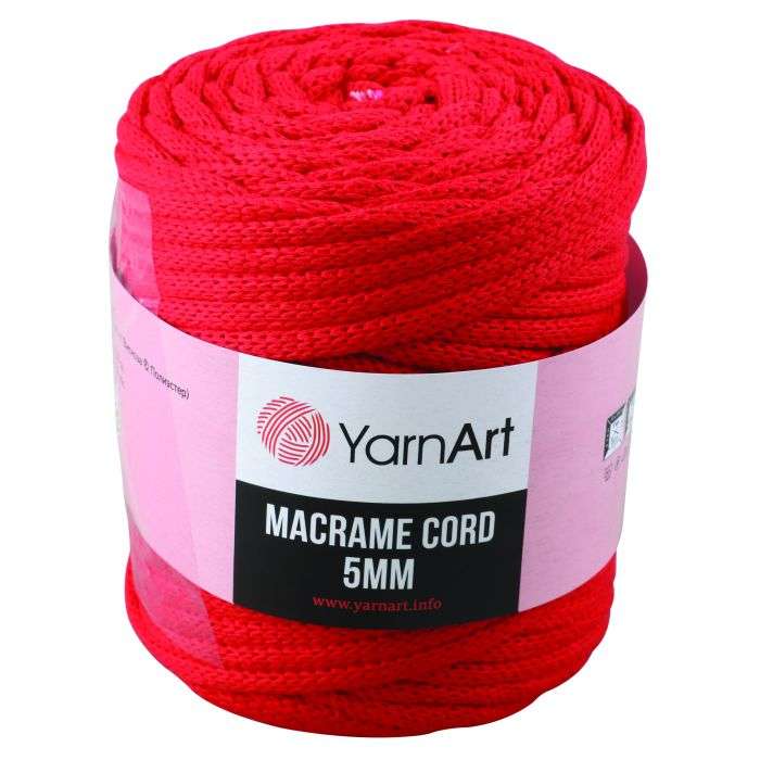 Yarn Art Red Macrame Cord 5mm 500g
