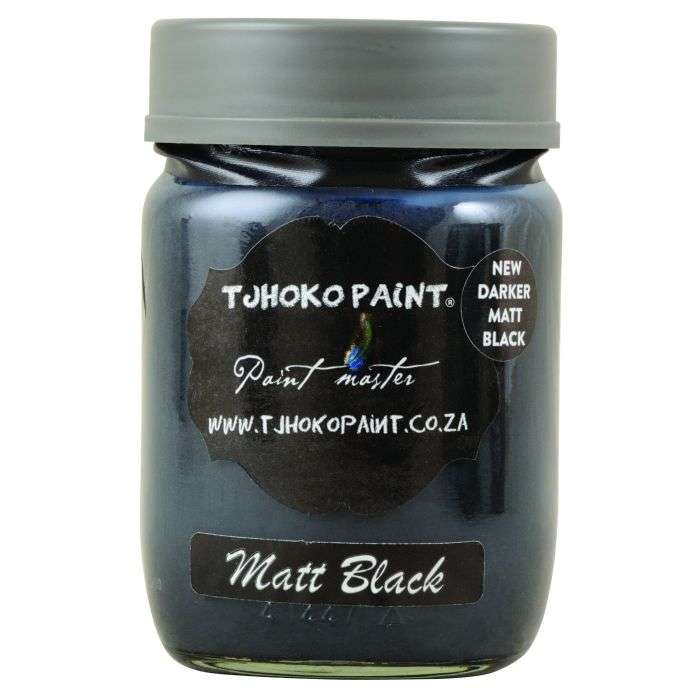Tjhoko Chalked Decorative Paint Matt Black 250ml
