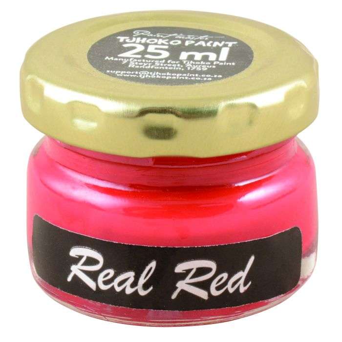 Tjhoko Chalked Decorative Paint Real Red 25ml