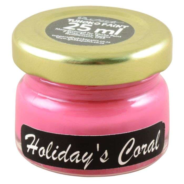 Tjhoko Chalked Decorative Paint Holiday's Coral 25ml