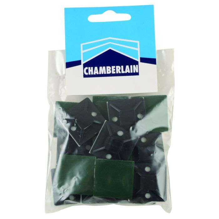 Black Large Cradle Cable Ties - 20 Pack
