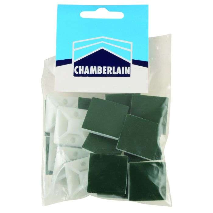 White Large Cradle Cable Ties - 20 Pack
