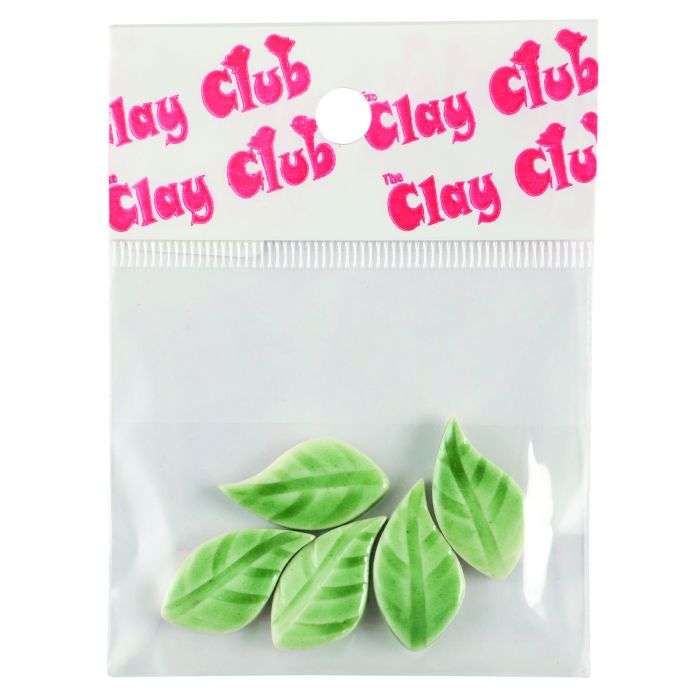 The Clay Club Assorted Clay Flat Leaves Mosaic Tiles