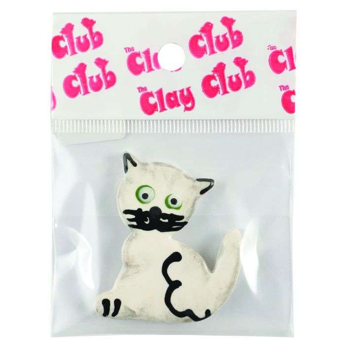The Clay Club Assorted Clay Flat Cat Mosaic Tiles