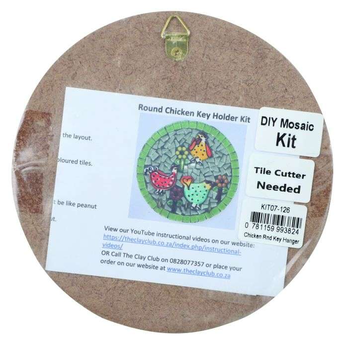 The Clay Club Round Chicken Key Holder Kit