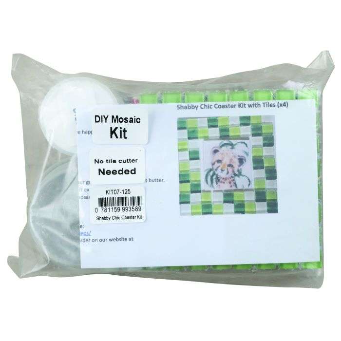 The Clay Club Shabby Chic Coaster Kit With Tile