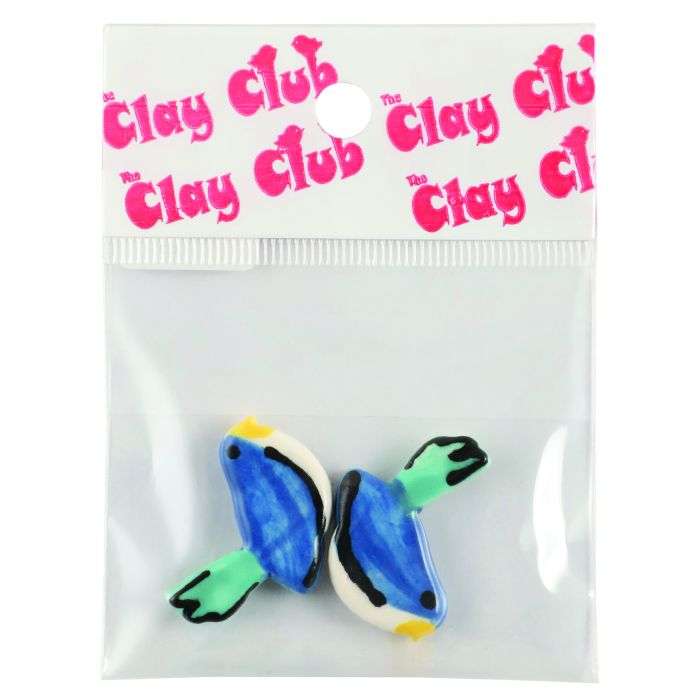 The Clay Club Assorted Clay Tiny Birds Mosaic Tiles