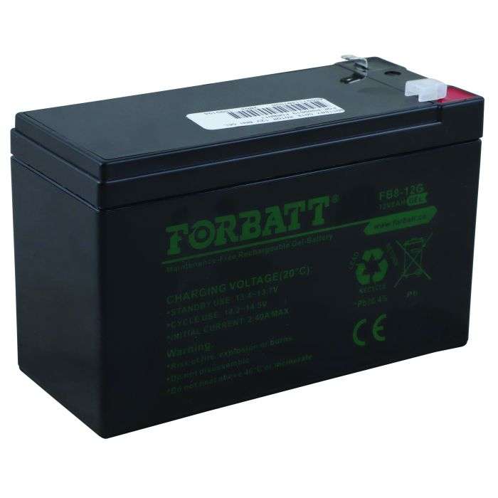ForBatt 12V 8Ah Rechargeable Gel-Battery