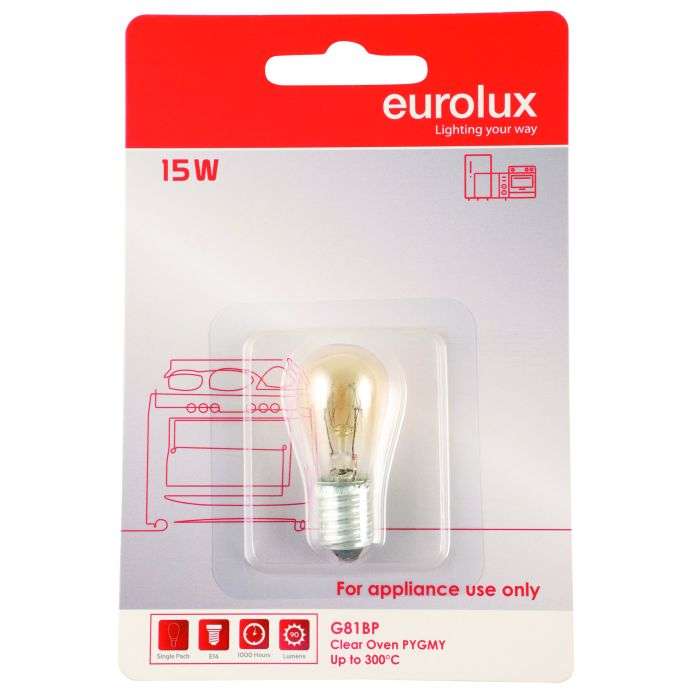 Eurolux E14 15W Warm White Oven Pygmy Lamp