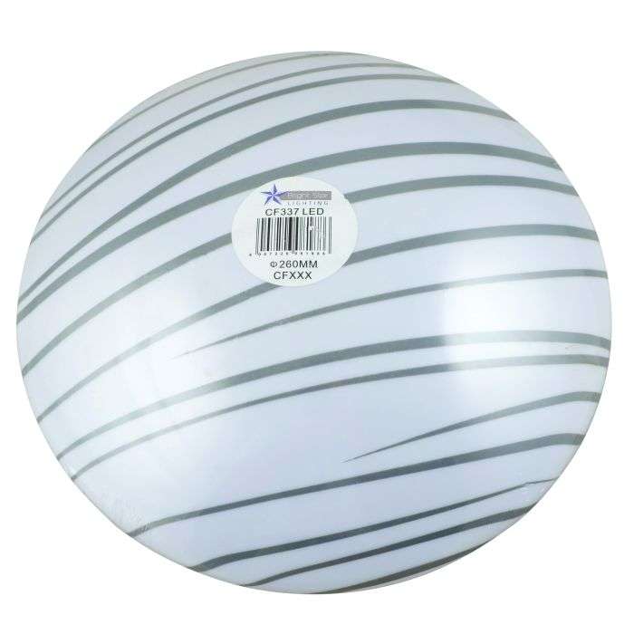Bright Star 12W Cool Daylight Stripes LED Ceiling Light 260mm