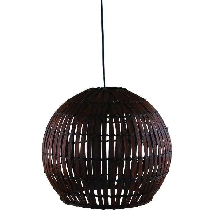 Bright Star Brown Bamboo Pendant Light 400mm