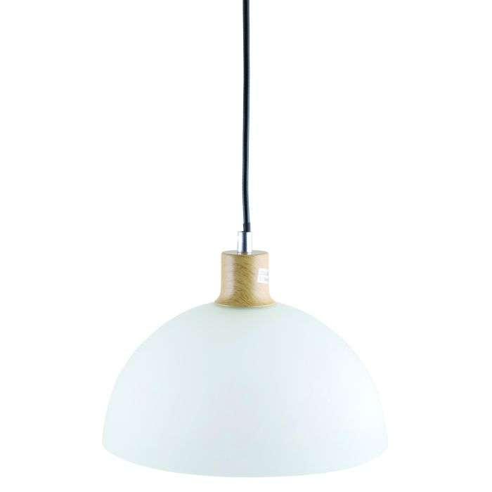 Bright Star Alabaster & Wood Pendant Light 250mm