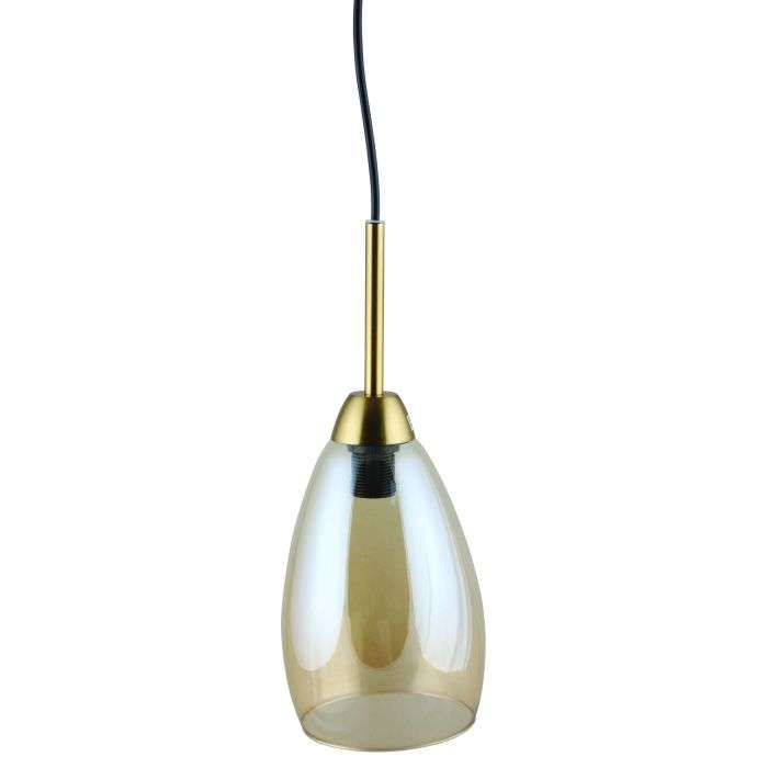 Bright Star Gold Glass Pendant Light 115mm