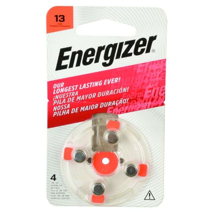 Energizer Orange AZ13 Hearing Aid Battery - 4 Pack