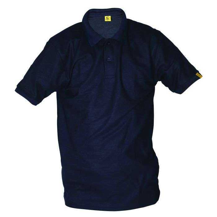 Dromex Navy Pique Golf Shirt Medium