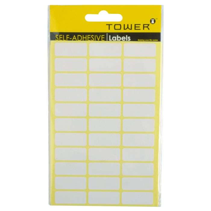 Tower White Labels 32 x 13mm - 660 Labels