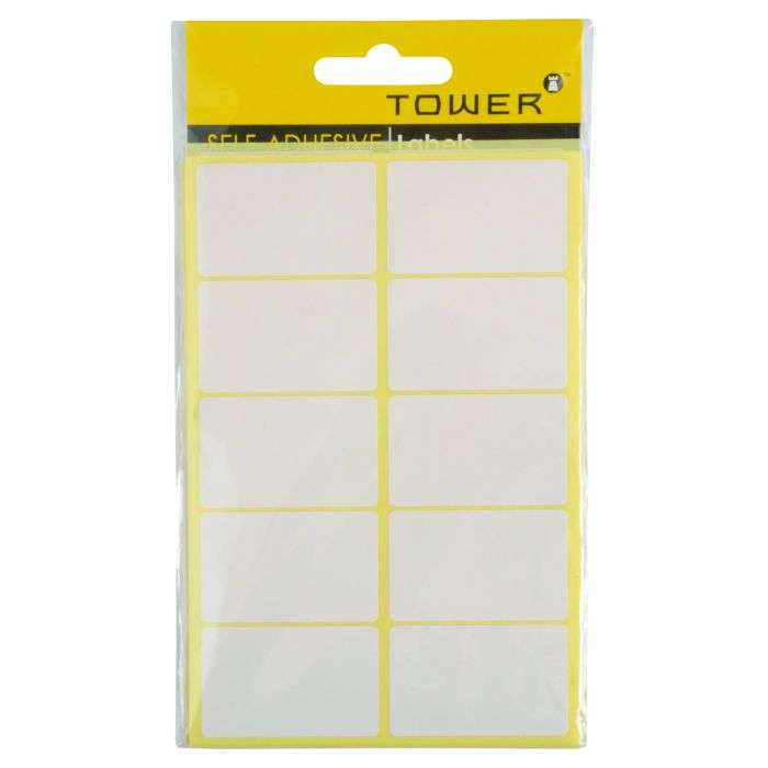 Tower White Labels 32 x 50mm - 200 Labels