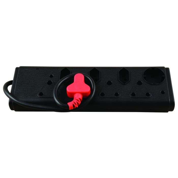 Lesco Black 8-Way Surge Protection Multiplug