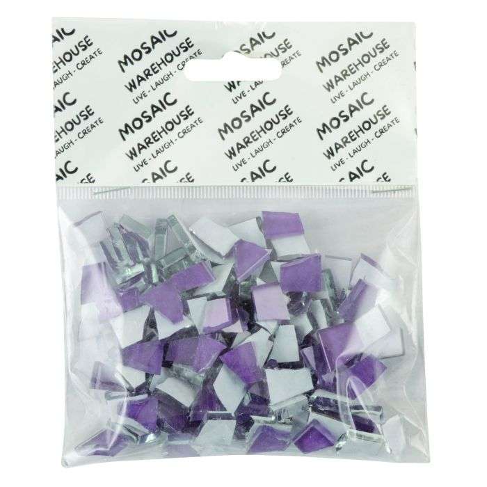 Mosaic Warehouse Pre Nip Deep Purple Glitter Mosaic Tiles