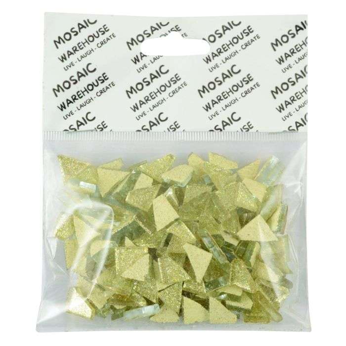 Mosaic Warehouse Pre Nip Ivory Glitter Mosaic Tiles