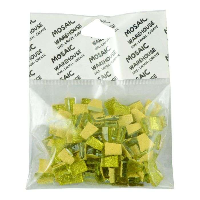 Mosaic Warehouse Pre Nip Summer Sun Glitter Mosaic Tiles
