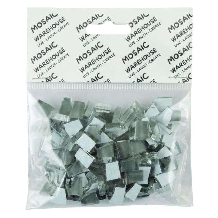 Mosaic Warehouse Pre Nip Dove Grey Crystal Glass Mosaic Tiles