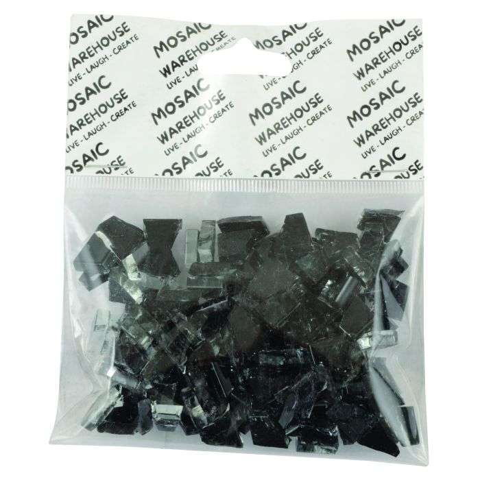Mosaic Warehouse Pre Nip Black Glitter Mosaic Tiles