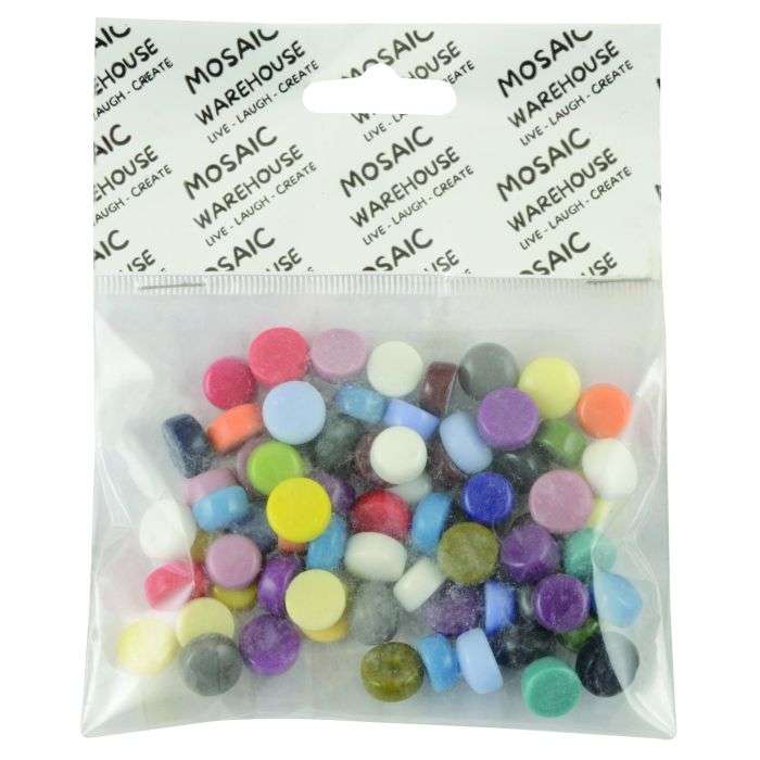 Mosaic Warehouse Plain Smartie Mix Mosaic Tiles