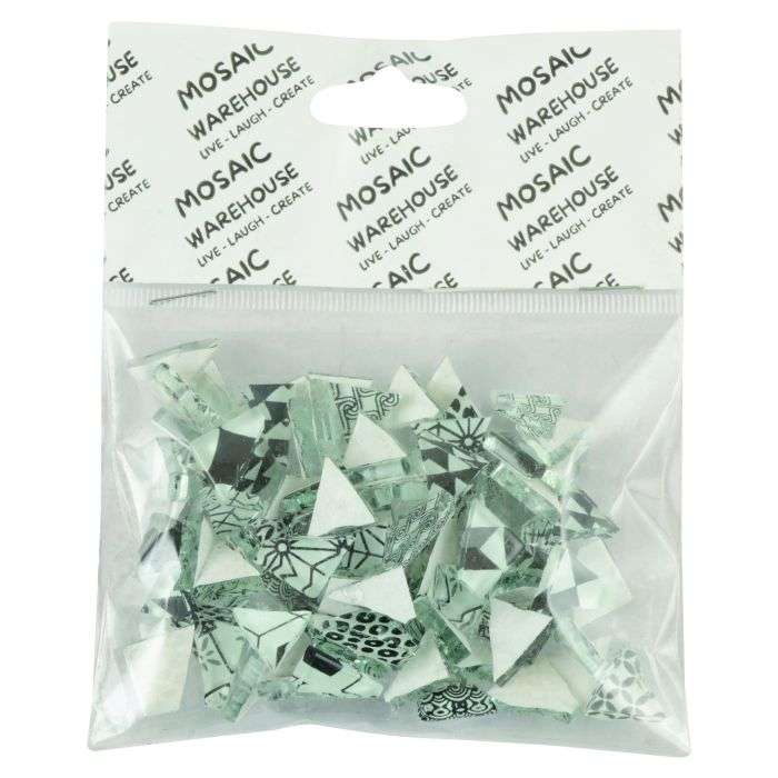Mosaic Warehouse Pre Nip Black Delft Mosaic Tiles