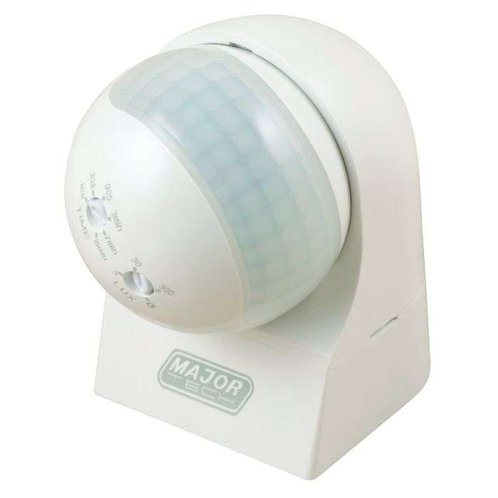 Major Tech IP44 180° Infrared Motion Sensor Switch