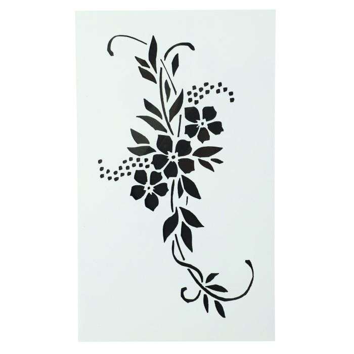 Unlimited Floral Stencil 107 x 189mm
