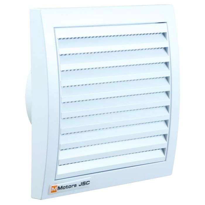 White PVC Square Ducting Vent Grill 100mm
