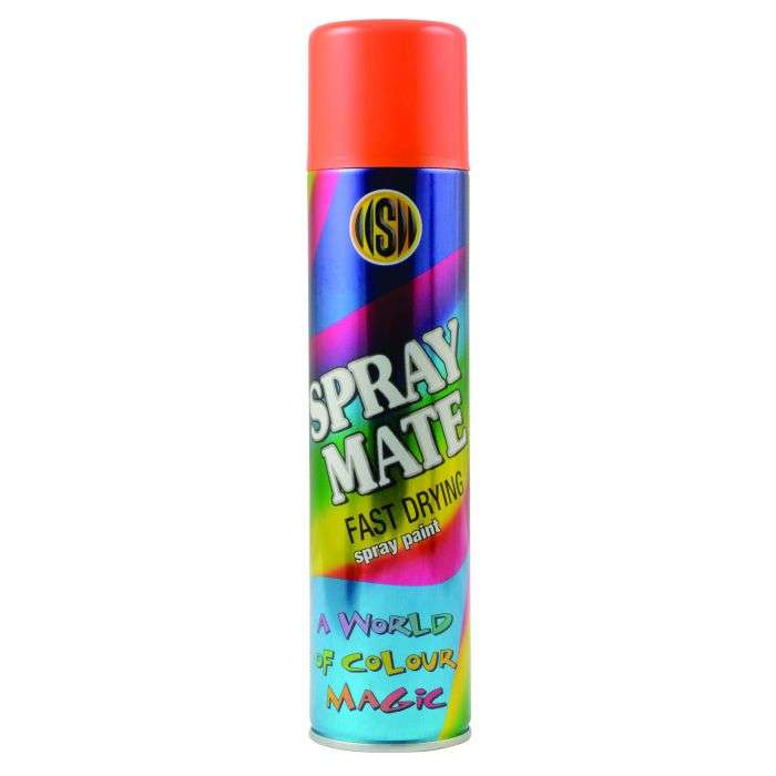 Spraymate Fast Drying Spray Paint Electric Orange 250ml