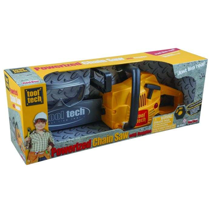 Tool Tech Powerized Chain Saw With Googles