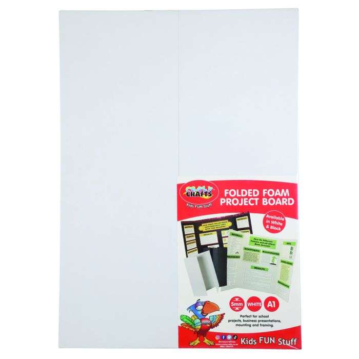 Crazy Craft White Folded Foam Project Board A1