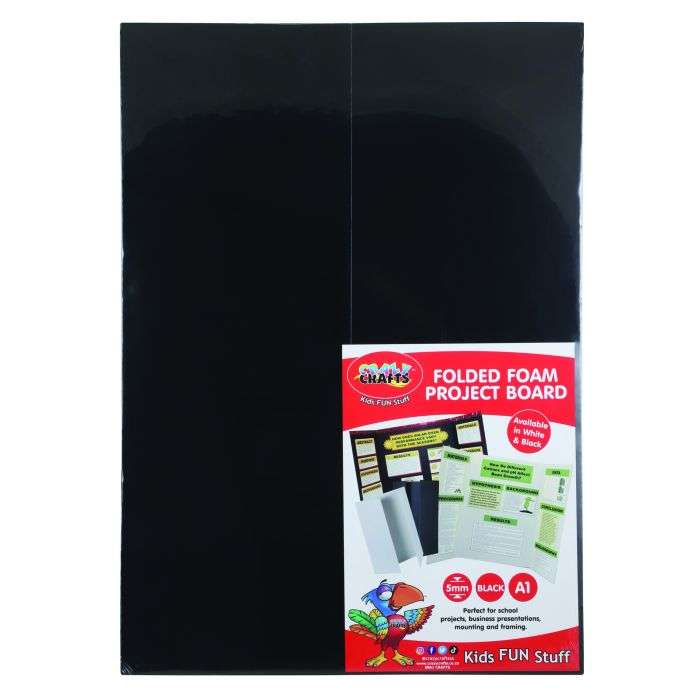 Crazy Craft Black Folded Foam Project Board A1