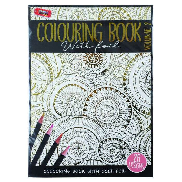 Crazy Craft Colouring Book With Foil