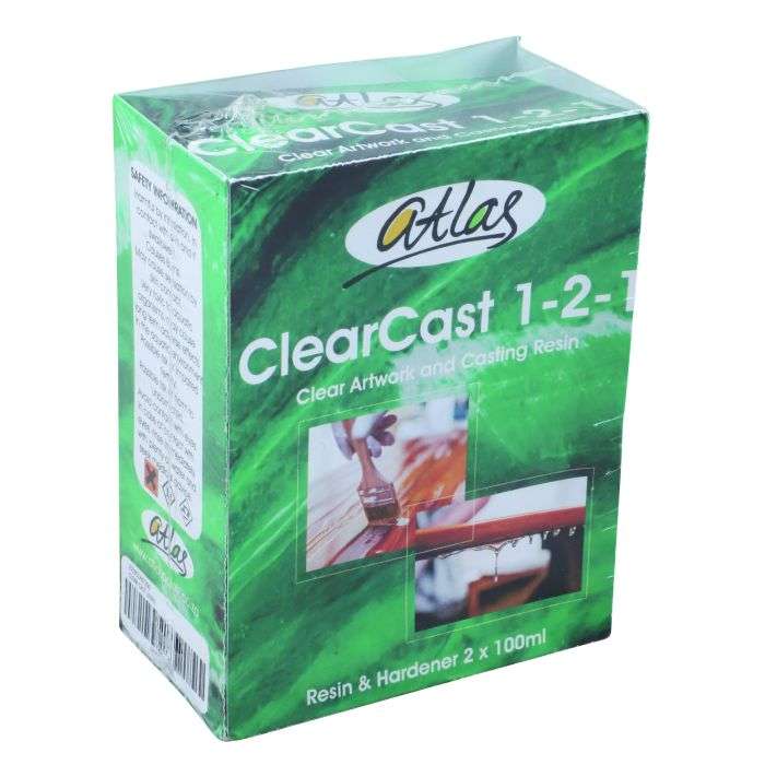 Atlas ClearCast 1-2-1 Clear Artwork And Casting Resin 2 x 100ml